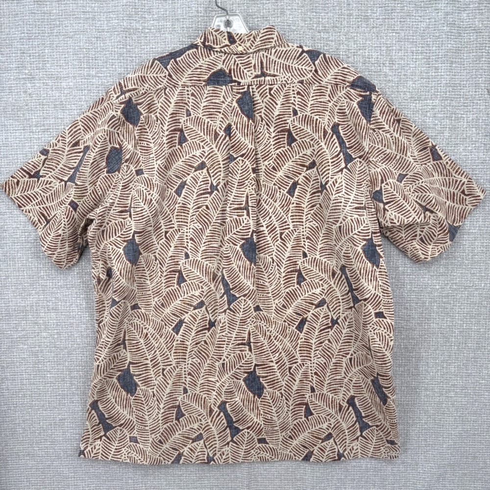 Reyn Spooner Sz 3XL Hawaiian Bird Banana Popover Tan‎ Paradise Tropical - Picture 3 of 15